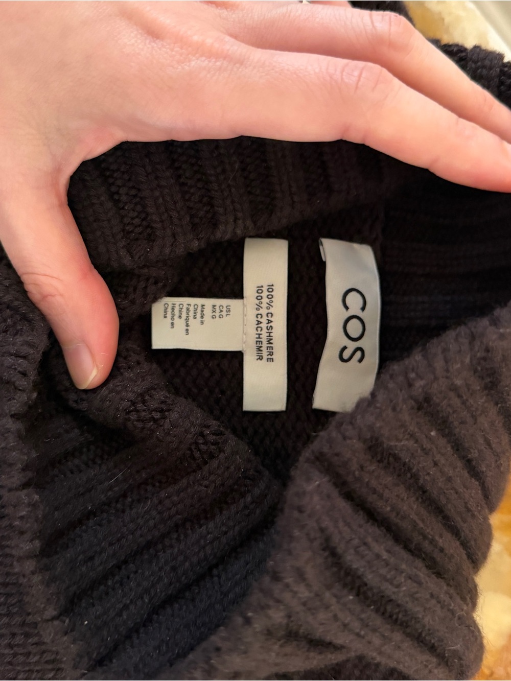 COS Chunky Turtleneck Sweater in dark chocolate - Picture 2 of 3
